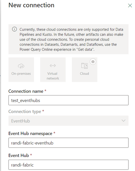 nieuwe cloudverbinding